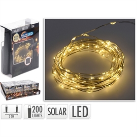 Solar Silverwire LED Chain 200 LED