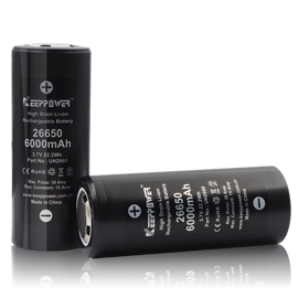 Keeppower IMR26650 UH2660 3,6 Volt Li-Ion-batteri 6000mAh