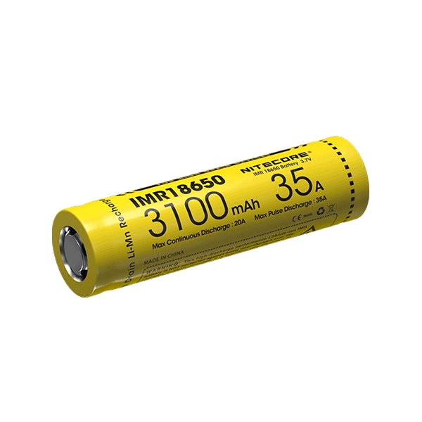 Nitecore 18650 IMR18650 3100mAh 35A Li Lon-batteri