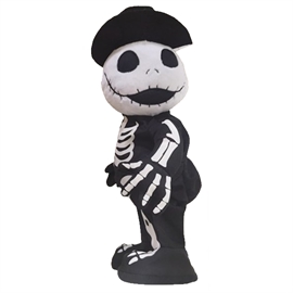 Halloween Figur 35 cm med Lyd, Lys & Bevegelse, Skjelett  