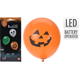 Halloween LED-ballonger med fargeskifte 24 timer, 3 stk.