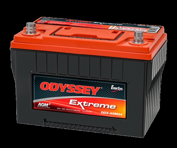 Odyssey ODX-AGM34 AGM 12v batteri 68Ah 850CCA Bil/Buss/Marine