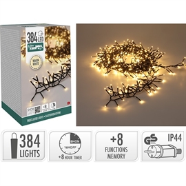 LED Treecluster String Lights 4,9 m 384 LEDs, Varmhvit 