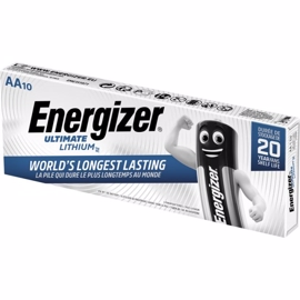 Energizer L91 / AA Lithium batterier for kamera 10 stk